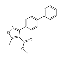 4-Isoxazolecarboxylicacid,3-[1,1-biphenyl]-4-yl-5-methyl-,methylester(9CI) picture