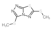 1,2,4-Triazolo[3,4-b][1,3,4]thiadiazole,3,6-bis(methylthio)- Structure