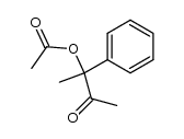 acetic acid 1-methyl-2-oxo-1-phenyl-propyl ester Structure