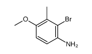 2-bromo-4-methoxy-3-methylaniline结构式