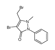 4-BROMO-3-BROMOMETHYLENE-2-METHYL-1-PHENYLPYRAZOLIN-5-ONE Structure