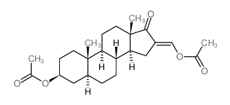 [(3S,5S,8R,9S,10S,13S,14S,16E)-16-(acetyloxymethylidene)-10,13-dimethyl-17-oxo-2,3,4,5,6,7,8,9,11,12,14,15-dodecahydro-1H-cyclopenta[a]phenanthren-3-yl] acetate结构式