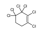 1,2,3,3,4,4-hexachlorocyclohexene Structure