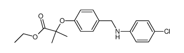 ethyl 2-[4-(4-chloroanilinomethyl)phenoxy]-2-methylpropionate结构式