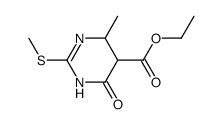 ethyl 4-methyl-2-(methylsulfanyl)-6-oxo-1,4,5,6-tetrahydro-5-pyrimidinecarboxylate Structure
