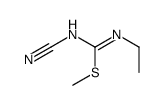 methyl N-cyano-N'-ethylcarbamimidothioate结构式