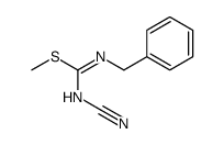 methyl N'-benzyl-N-cyanocarbamimidothioate Structure