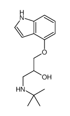 1-(tert-butylamino)-3-(1H-indol-4-yloxy)propan-2-ol结构式