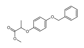 methyl 2-(4-phenylmethoxyphenoxy)propanoate结构式