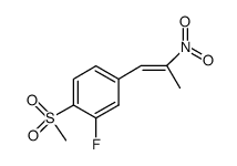 2-fluoro-1-methanesulfonyl-4-(2-nitro-propenyl)-benzene结构式