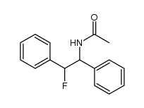 1-(N-acetylamino)-2-fluoro-1,2-diphenylethane结构式