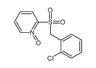 2-[(2-chlorophenyl)methylsulfonyl]-1-oxidopyridin-1-ium Structure