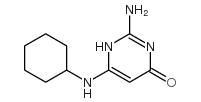 4(3H)-Pyrimidinone,2-amino-6-(cyclohexylamino)- structure