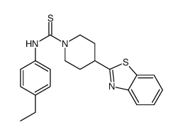 1-Piperidinecarbothioamide,4-(2-benzothiazolyl)-N-(4-ethylphenyl)-(9CI)结构式