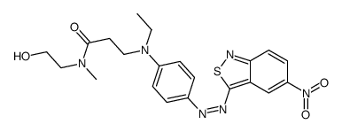 3-[ethyl[4-[(5-nitro-2,1-benzisothiazol-3-yl)azo]phenyl]amino]-N-(2-hydroxyethyl)-N-methylpropionamide picture