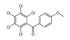 (4-methoxyphenyl)-(2,3,4,5,6-pentachlorophenyl)methanone结构式