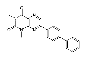 1,3-dimethyl-7-(4-phenylphenyl)pteridine-2,4-dione结构式