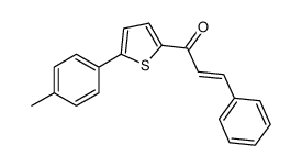 1-[5-(4-methylphenyl)thiophen-2-yl]-3-phenylprop-2-en-1-one结构式