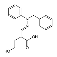 2-[[benzyl(phenyl)hydrazinylidene]methyl]-4-hydroxybutanoic acid Structure