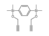 [4-[dimethyl(prop-2-ynoxy)silyl]phenyl]-dimethyl-prop-2-ynoxysilane Structure