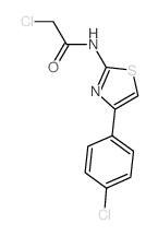 2-CHLORO-N-[4-(4-CHLOROPHENYL)-1,3-THIAZOL-2-YL]ACETAMIDE结构式