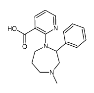 1-(3-Carboxy-2-pyridyl)-2-phenyl-4-methyl-2,3,4,5,6,7-hexahydro-1H-1,4-diazepin Structure