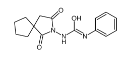 1-(1,3-dioxo-2-azaspiro[4.4]nonan-2-yl)-3-phenylurea Structure