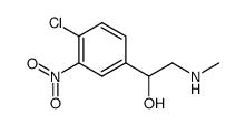 α-<4-Chlor-3-nitrophenyl>-β-aminoaethanol结构式