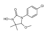 1-(4-chloro-phenyl)-3-hydroxy-5-methoxy-4,4-dimethyl-imidazolidin-2-one Structure