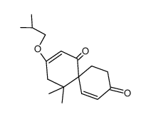 3-Isobutoxy-5,5-dimethyl-spiro[5.5]undeca-2,7-diene-1,9-dione Structure