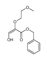 benzyl 3-hydroxy-2-(2-methoxyethoxy)prop-2-enoate结构式