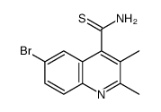 6-bromo-2,3-dimethylquinoline-4-carbothioamide结构式