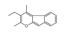 3-ethyl-2,4-dimethylindeno[2,1-b]pyran结构式
