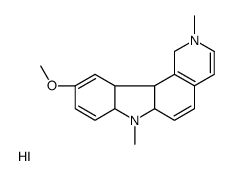 10-methoxy-2,7-dimethyl-1,6a,7,7a,11a,11b-hexahydropyrido[4,3-c]carbazol-7-ium,iodide Structure