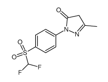 2-[4-(Difluoro-methanesulfonyl)-phenyl]-5-methyl-2,4-dihydro-pyrazol-3-one结构式