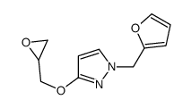 1-(furan-2-ylmethyl)-3-(oxiran-2-ylmethoxy)pyrazole Structure