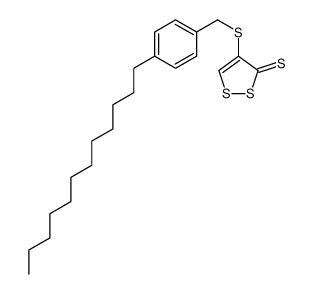 4-[(4-dodecylphenyl)methylsulfanyl]dithiole-3-thione结构式