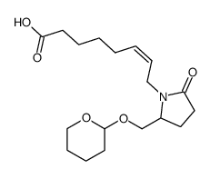 (Z)-8-[2-Oxo-5-(tetrahydro-pyran-2-yloxymethyl)-pyrrolidin-1-yl]-oct-6-enoic acid结构式