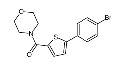 [5-(4-bromophenyl)thiophen-2-yl]-morpholin-4-ylmethanone结构式