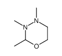 2,3,4-trimethyl-1,3,4-oxadiazinane结构式