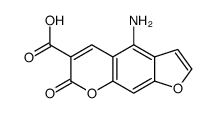 4-amino-7-oxofuro[3,2-g]chromene-6-carboxylic acid Structure