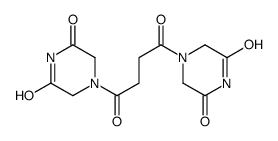 4-[4-(3,5-dioxopiperazin-1-yl)-4-oxobutanoyl]piperazine-2,6-dione结构式