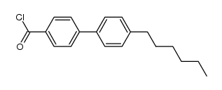 4-hexylbiphenyl acid chloride Structure