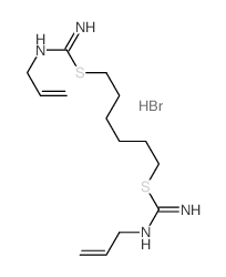 Carbamimidothioic acid, 2-propenyl-, 1,6-hexanediyl ester, dihydrobromide (9CI) Structure