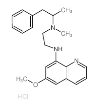 N-(6-methoxyquinolin-8-yl)-N-methyl-N-(1-phenylpropan-2-yl)ethane-1,2-diamine结构式