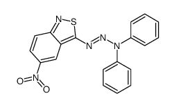 N-[(5-nitro-2,1-benzothiazol-3-yl)diazenyl]-N-phenylaniline Structure