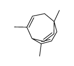 2,5,8-trimethylbicyclo[3.3.2]deca-2,7,9-triene Structure