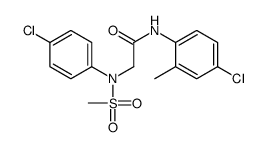 N-(4-chloro-2-methylphenyl)-2-(4-chloro-N-methylsulfonylanilino)acetamide Structure