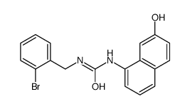 1-[(2-bromophenyl)methyl]-3-(7-hydroxynaphthalen-1-yl)urea Structure