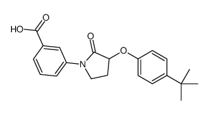3-(3-(4-叔丁基苯氧基)-2-氧代吡咯烷-1-基)苯甲酸结构式